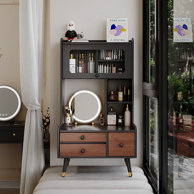 

Cosmetics Black Dressing Table Makeup Storage Drawers Jewelry Tool Dressing Table Chest Cabinet Vestidores Trendy Furniture