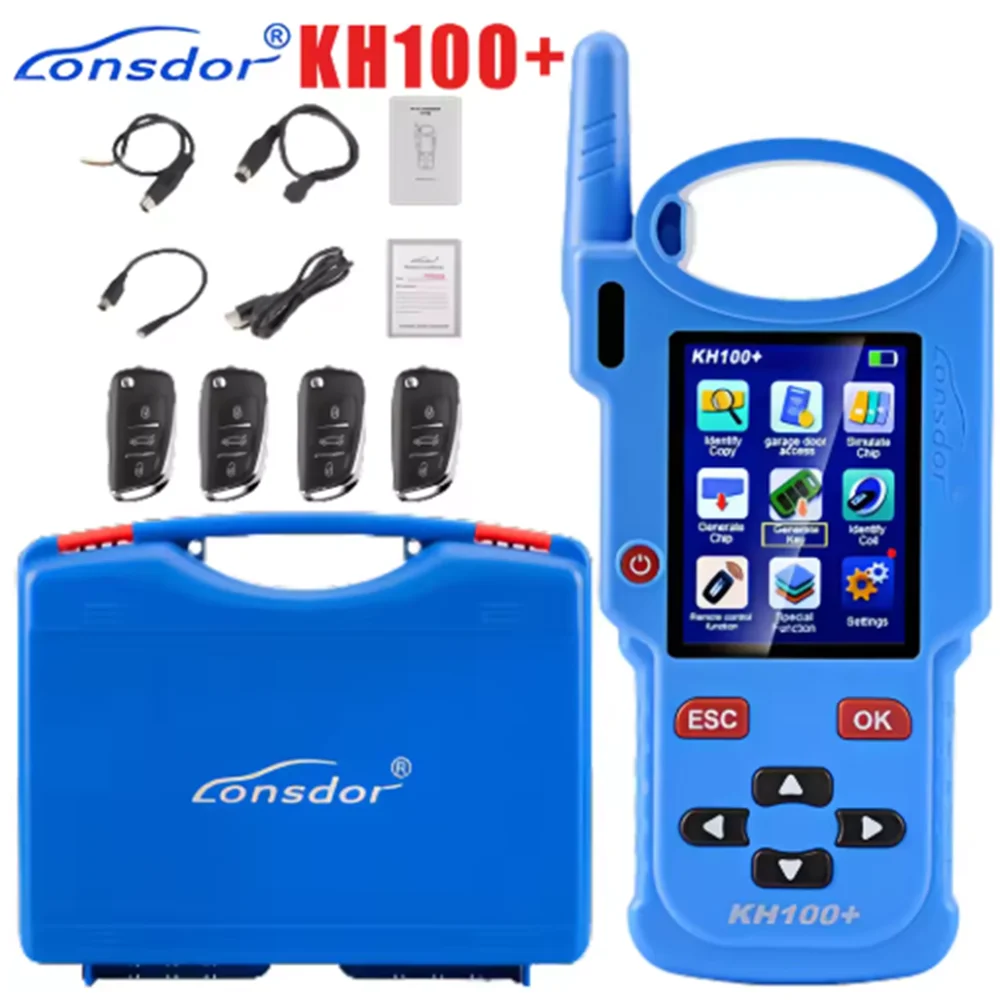 

Lonsdor KH100+ Blue поддерживает Indian TATA Mahindra Maruti Remote Maker Key Programmer Обновление онлайн с 4 умными клавишами