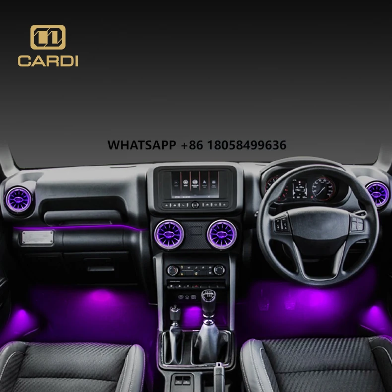 

General Purpose Atmosphere Led Air Conditioning Turbine Outlet Auto Car air Outlet Led Ac air Vent for Cars