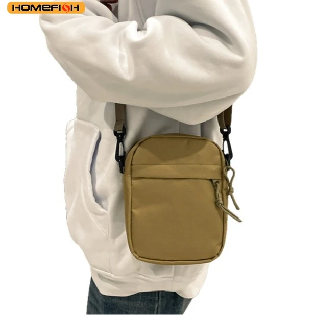 HOMEFISH Minimalist Functional Chest Bag Bags For Men Casual Small Zipper Crossbody Pouch Simple Small Crossbody Shoulder Bag gallery 3