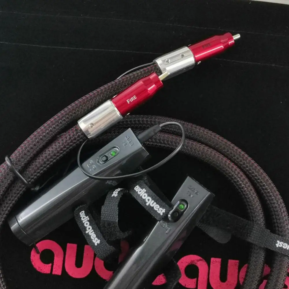 HiFi Audio Interconnect Line Fire Analog Silver Plated  RCA Cable Audiophile for Amplifier CD Player