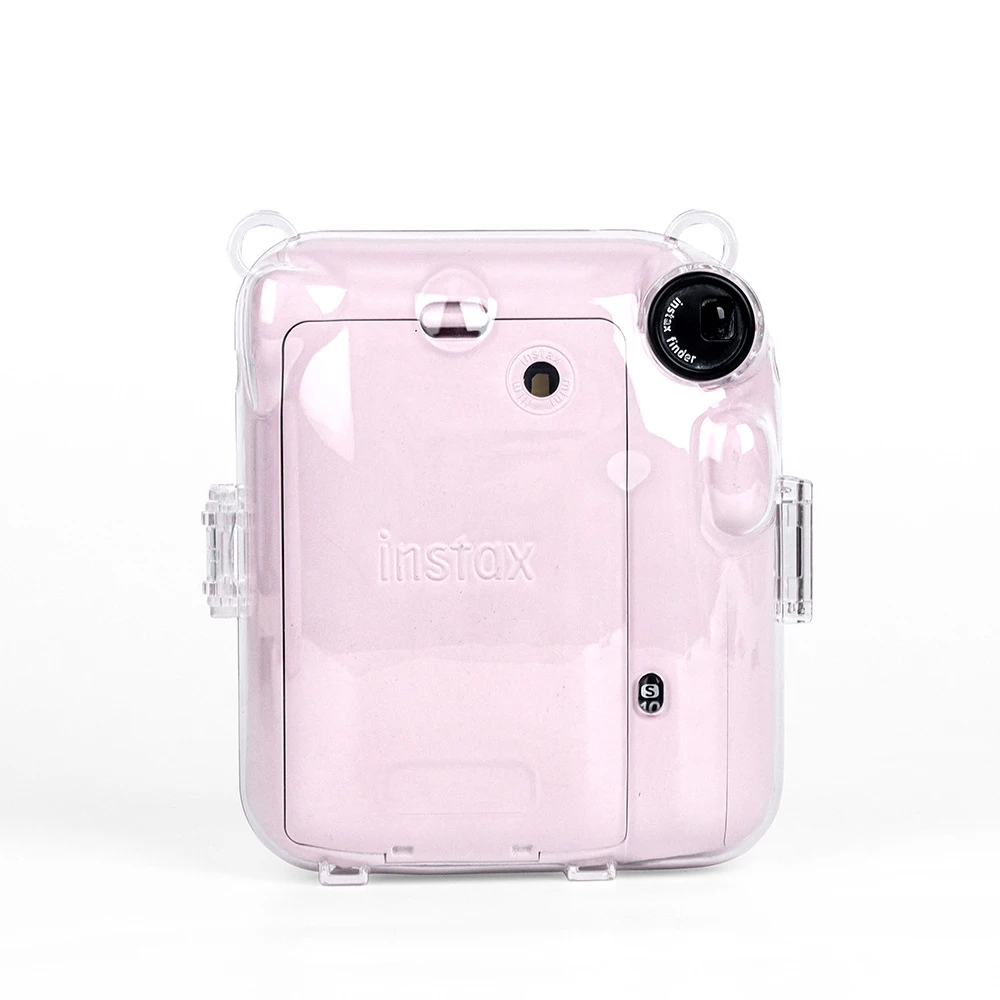 For Instax Mini 12 Crystal Transparent Protective Case Cover Bag for Fuji Fujifilm Instant Camera Bag for Instax Mini 12