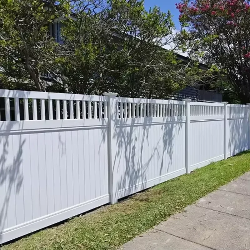 6/8 Plastic Pvc White Picket Fence,pvc Privacy Screen Fence Panel for Balcony,pvc Wall Clading Fencing Panels