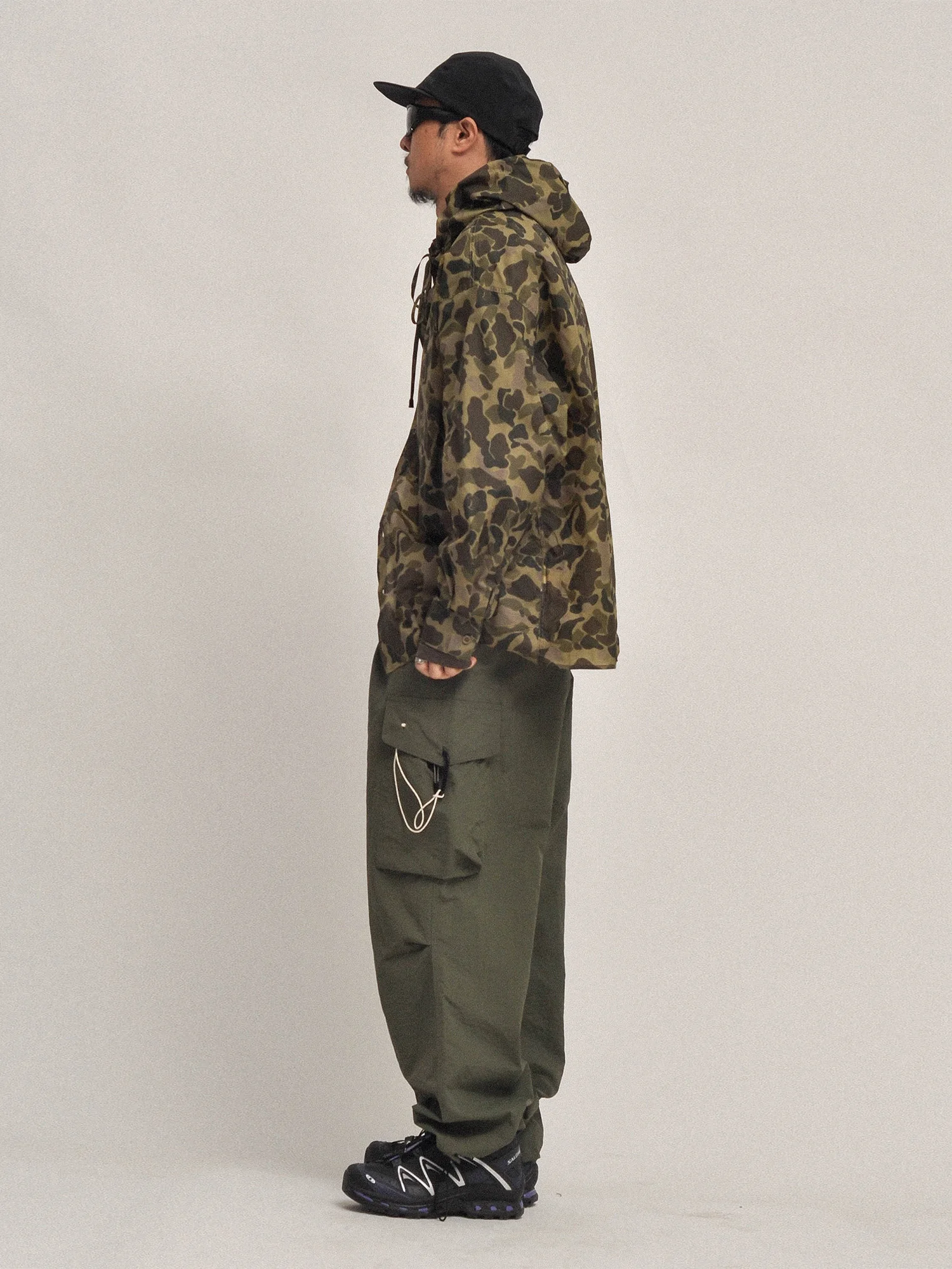 Lightweight Textured Camouflage Sun Protection Clothing Summer Outdoor Lightweight Breathable Quick Dry Hooded Loose Jacket