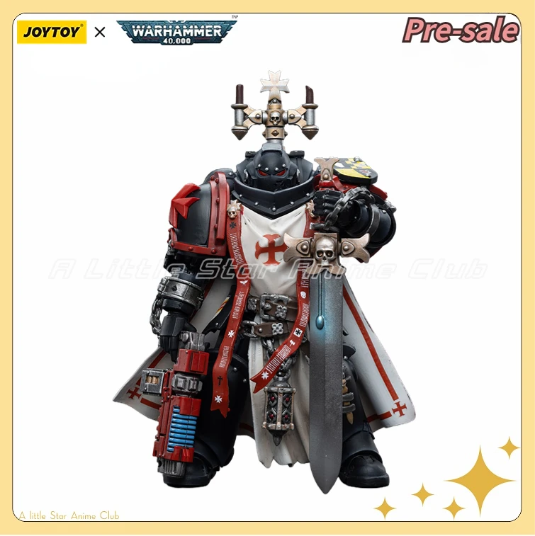 

【Предпродажа】Оригинальная фигурка JOYTOY 1/18 Warhammer 40000, черные тамплиеры, меч Brethren Brother Lombast, модель, коллекция игрушек