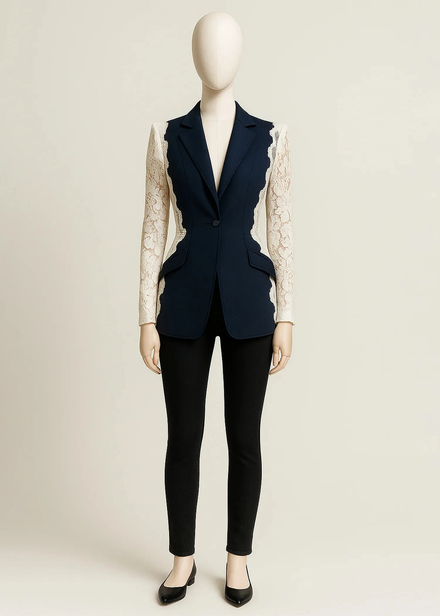 Women's Dresses Suit Gowns Elegant New Style Lace Top Jacket Coat And Pants For Female Satin 2 Pieces Suit Customized W30