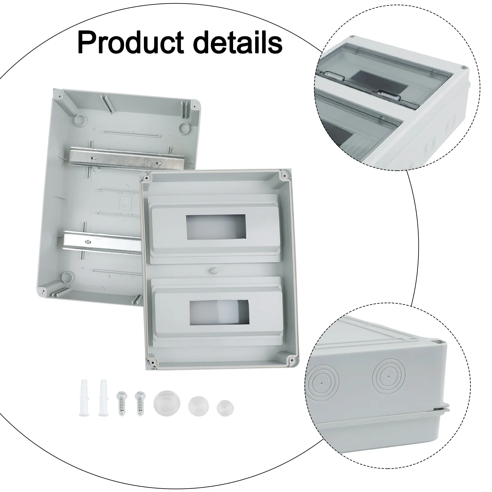 24 Circuits Waterproof Distribution Box Waterproof Box 24 Circuits Box Distribution Box High-quality ABS Material Home Use