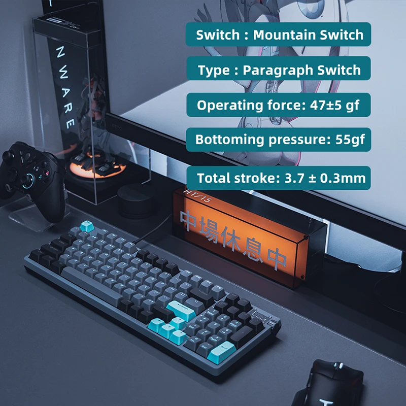 Imagem -05 - Thunderobot Zero 96 Teclado Mecânico para Jogos Luz Rgb Hot-swappable Conexão de Três Modos Teclado Gamer