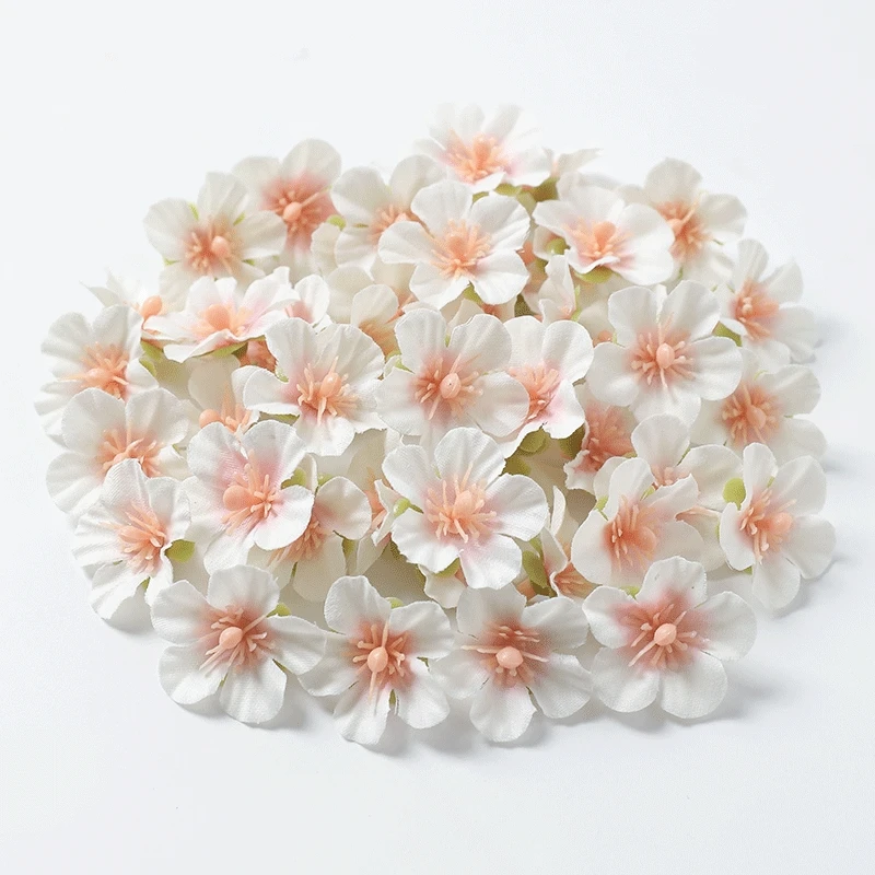 30/50/100 Stück künstliche Blumen Kopf 2,5 cm gefälschte Blumen für Heimdekoration Hochzeitsdekoration DIY handgemachte Girlande Geschenke Zubehör – Detail 17