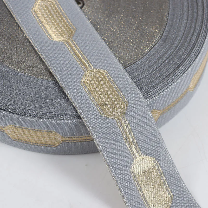5 meter 4cm Anti-embroidery Ribbon Decorative Lace Trim Patchwork Side Decoration Jacquard Ribbon