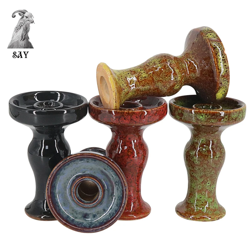 SY 1PC Hookah Tobacco Bowl oblako Ceramics Shisha Glazed Bowl Nargile Sheesha Narguile Chicha Cachimbas Water Pipe Accessories