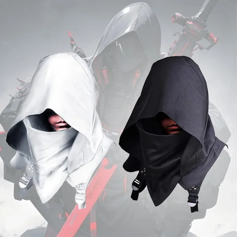 

Halloween Cyberpunk Hooded Cape Medieval Role-Playing Game Cosplay Costume Assassin Creed Style Outfit for Cos Themed Parties
