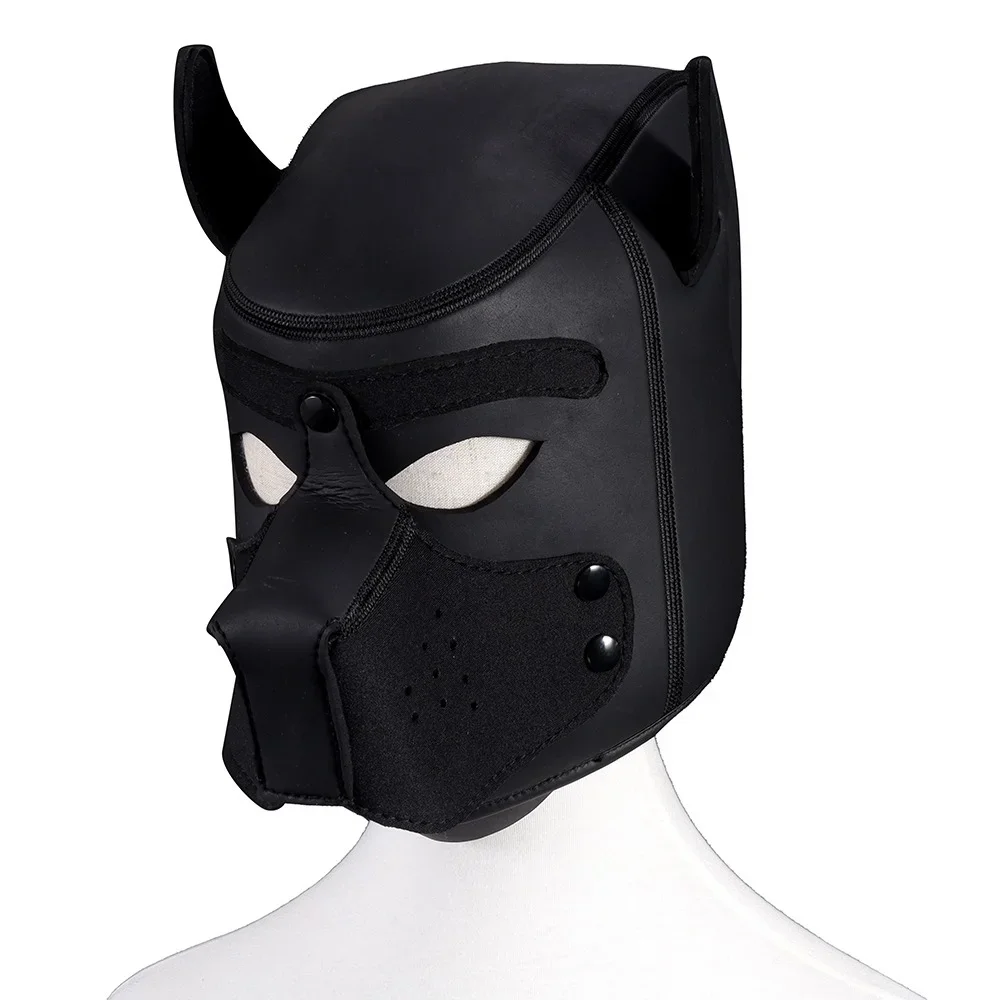 Bdsm Bondage Pet Roleplay Set Cosplay Dog Hood Mask Party Pup Mask Tail Plug Neck Collar with Leash Sex Toys Erotic Slave Game