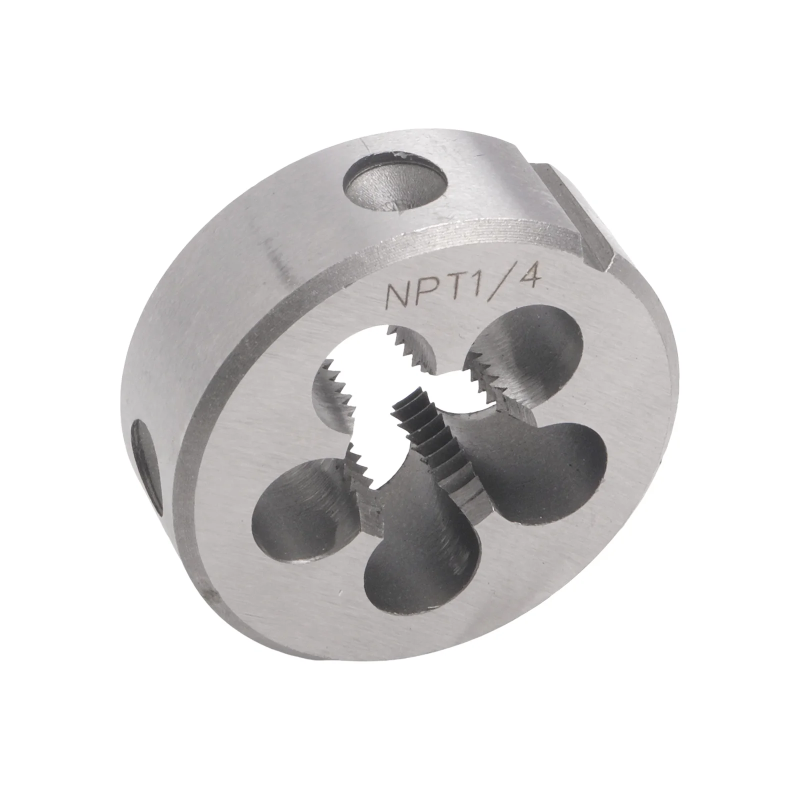 

1/4-18 NPT Die Thread tap Equipment Handtool High Speed Steel Metalworking Right Hand Silver Industrial Portable