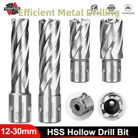 1pc HSS 구멍 오프너 12-18mm 금속 코어 드릴 비트 환형 커터 중공 드릴 비트 금속 드릴링 도구 용 톱 커터 구멍 오프너