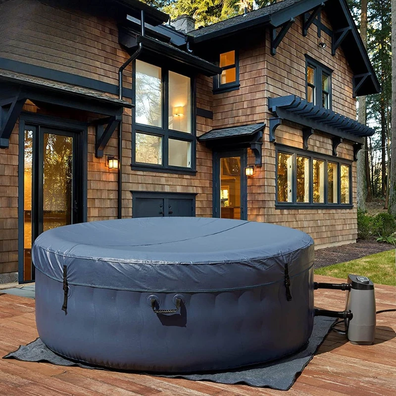 

Inflatable Jacuzzi Spa Pool Heated Surf Pool Bubble Health Pool Folding Courtyard