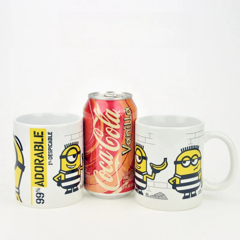 Despicable Me Minions, Little Yellow Man Multicolor Caneca, Produtos periféricos, Copos amantes, Copos de café, Presentes do feriado, Venda quente