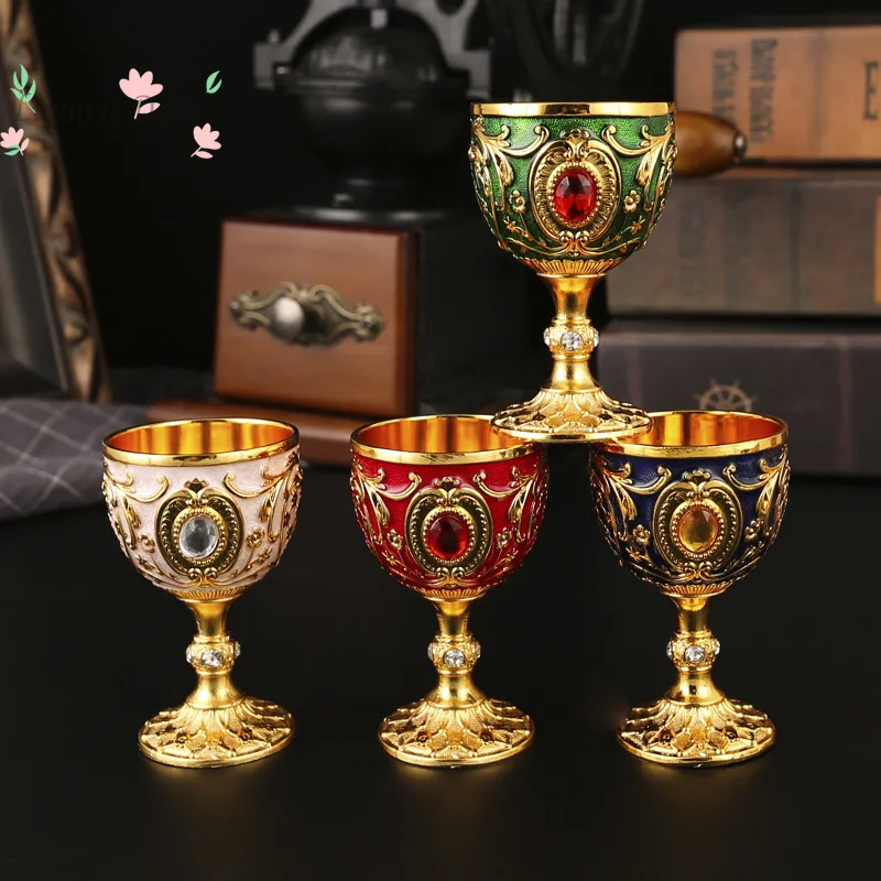 4pcs  Small wine cup one cup 30ml Baijiu cup creative home retro glass Baijiu wine glass