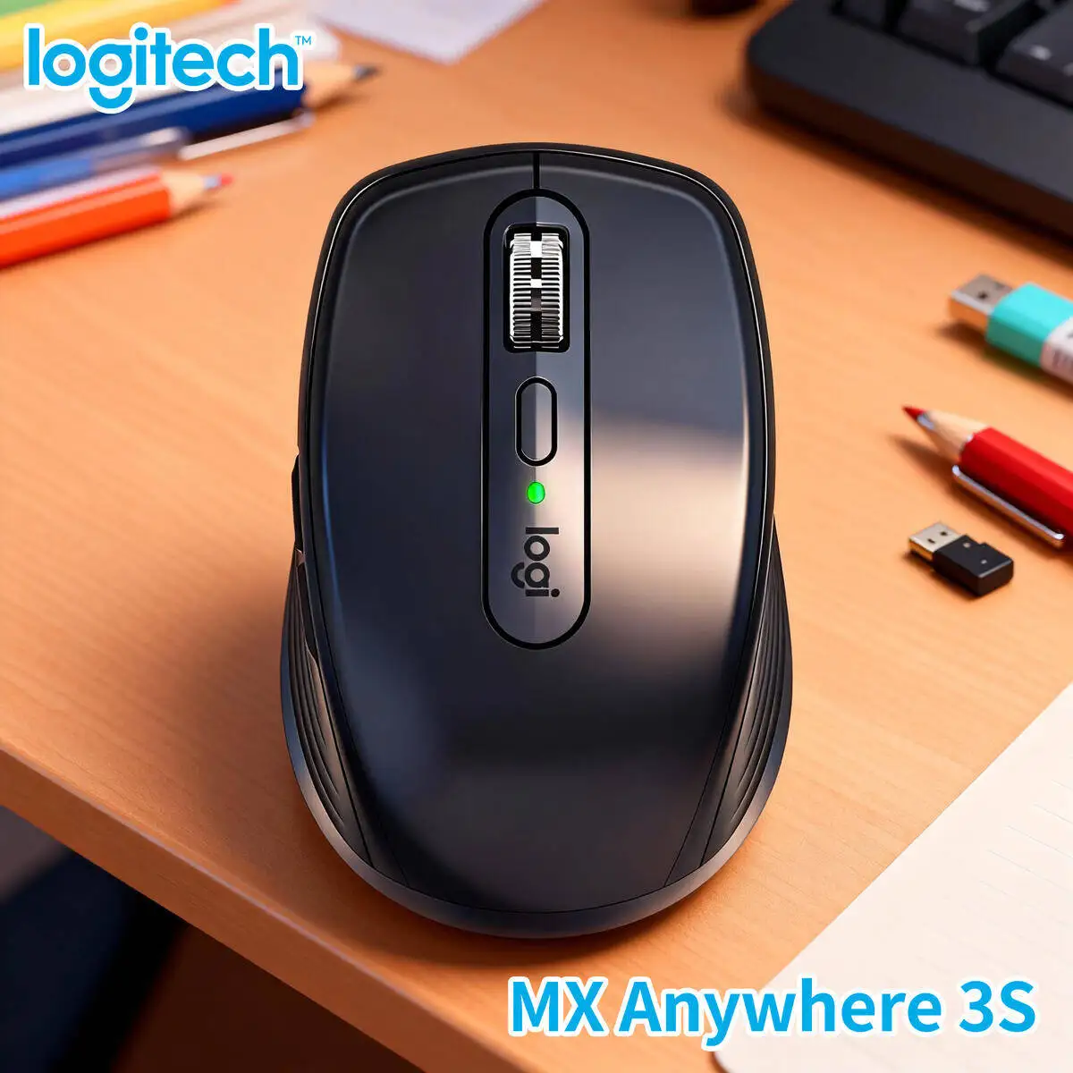 

Logitech Master Series MX Anywhere 3S Bluetooth Беспроводная бесшумная мышь Мягкий звук Офисный женский планшет