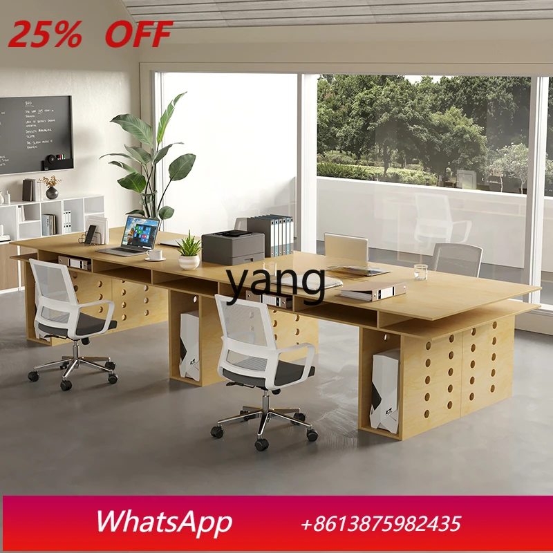 

LMMModern Simple Birch Large Board Solid Wood Cave Table Workbench Ocean Board Desk