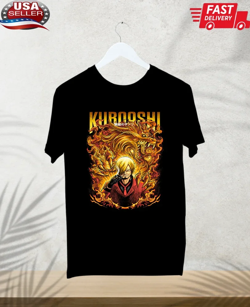 Sanji anime t shirt,Pirates Anime Manga Unisex Tshirt T-Shirt Tee ALL SIZES