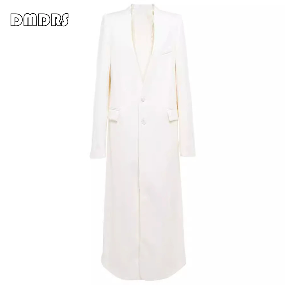 2024 Autumn New Long Suit Coat for Women Many Colors Custom Single Breasted Women's Long Suits Blazer Solid Fashion Outfit