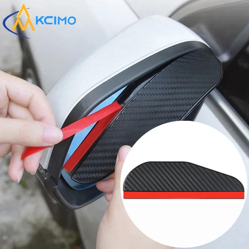

2-Pack Universal Side Mirror Rain Guards - Waterproof Deflector Visors for Car, SUV, Truck Easy Snap-On Installation