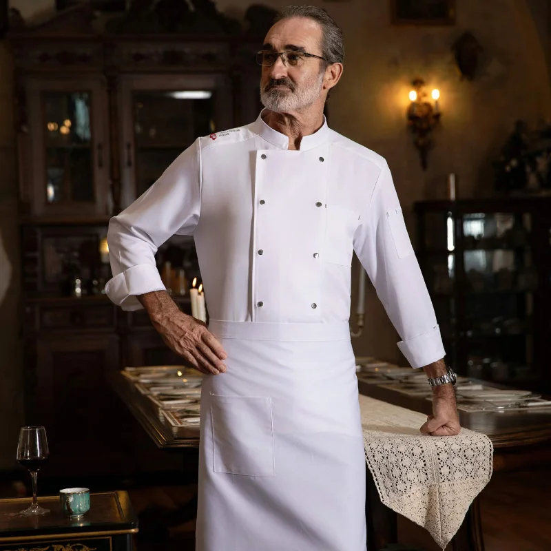 الشيف ملابس العمل طويلة الأكمام الخريف الشتاء مطعم المطبخ المطبخ الغربي المطبخ تقديم الطعام مقصف الخبز كعكة الخبز الملابس