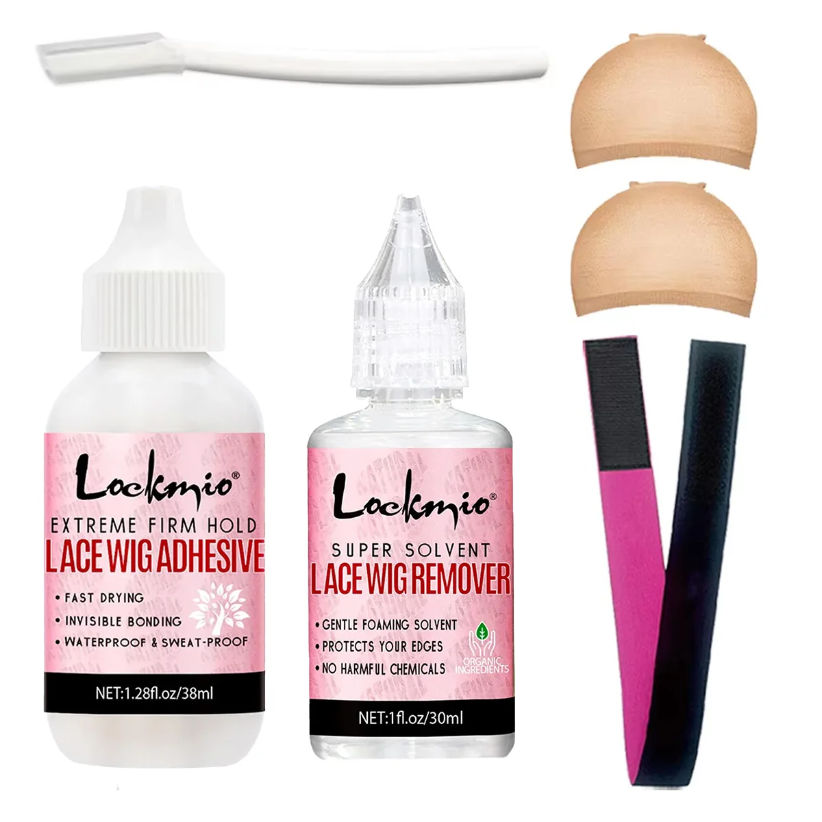 Wig Glue Waterproof Adhesive Bonding Lace Toupee Front Closure and Glue Remover Travel Size Wigs Extension Products for Beginner