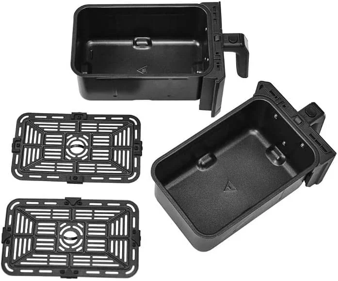 

-New Mold Digital Touchscreen Separate Heater And Control ClearCook Windows Dual Basket Air Fryer Oven