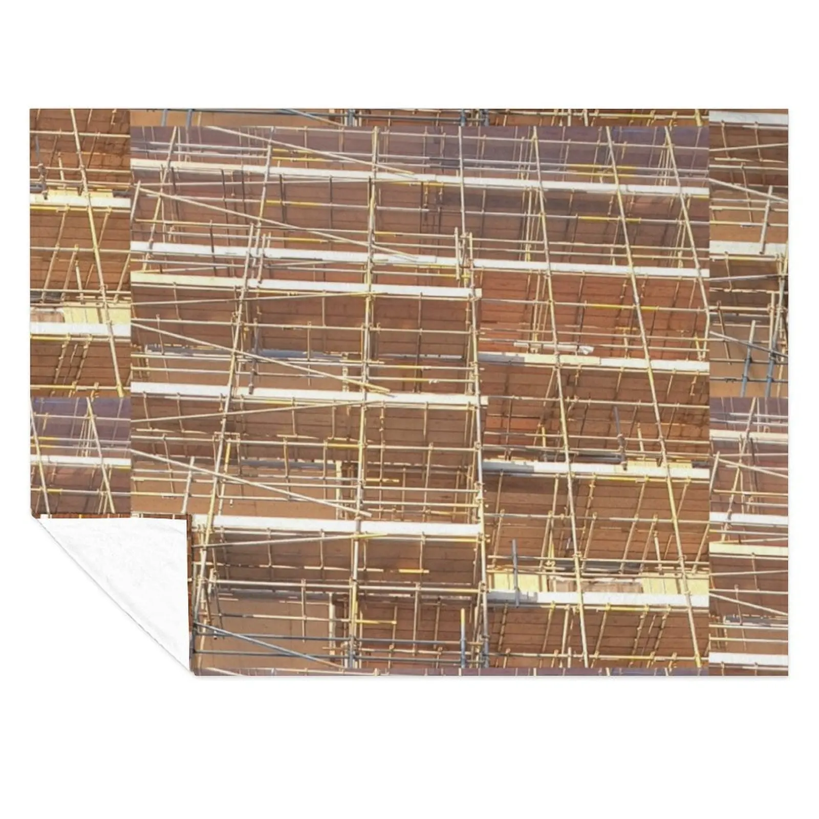 

Light Scaffolding Throw Blanket For Sofa Thin funny gift Thermals For Travel Blankets