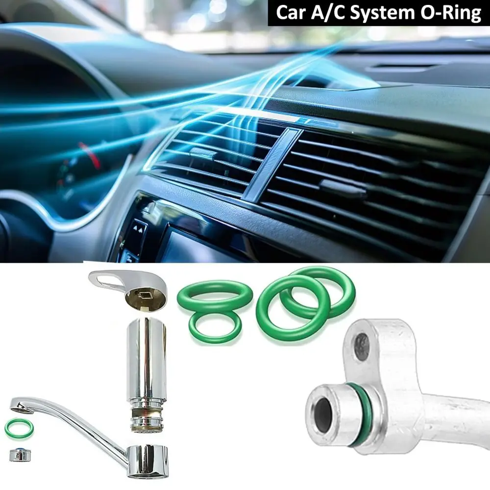 595pcs Air Conditioning O Ring Kit 36 Size Rubber Accessories O-Type Sealing Rubber Ring Maintenance Assortment Set