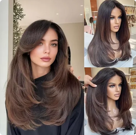 women's-glueless-ombre-brown-highlight-synthetic-lace-front-wig-180-density-natural-straight-for-daily-use