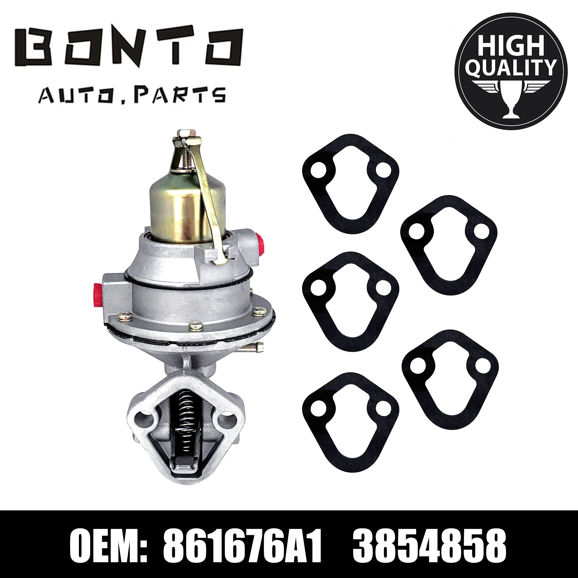 BONTO  Fuel Pump wIth Gasket For MerCruiser Mercury Marine 3.0 2.5 Volvo Penta Replace 3854858 42725A3