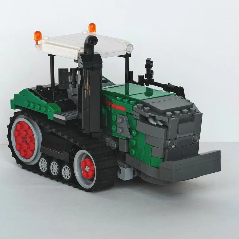 MOC-223010 البضائع الصغيرة جرار زراعي اللبنات نموذج 513 PartsMOC الإبداعية بنين أطفال عيد ميلاد اللبنات لعبة الهدايا