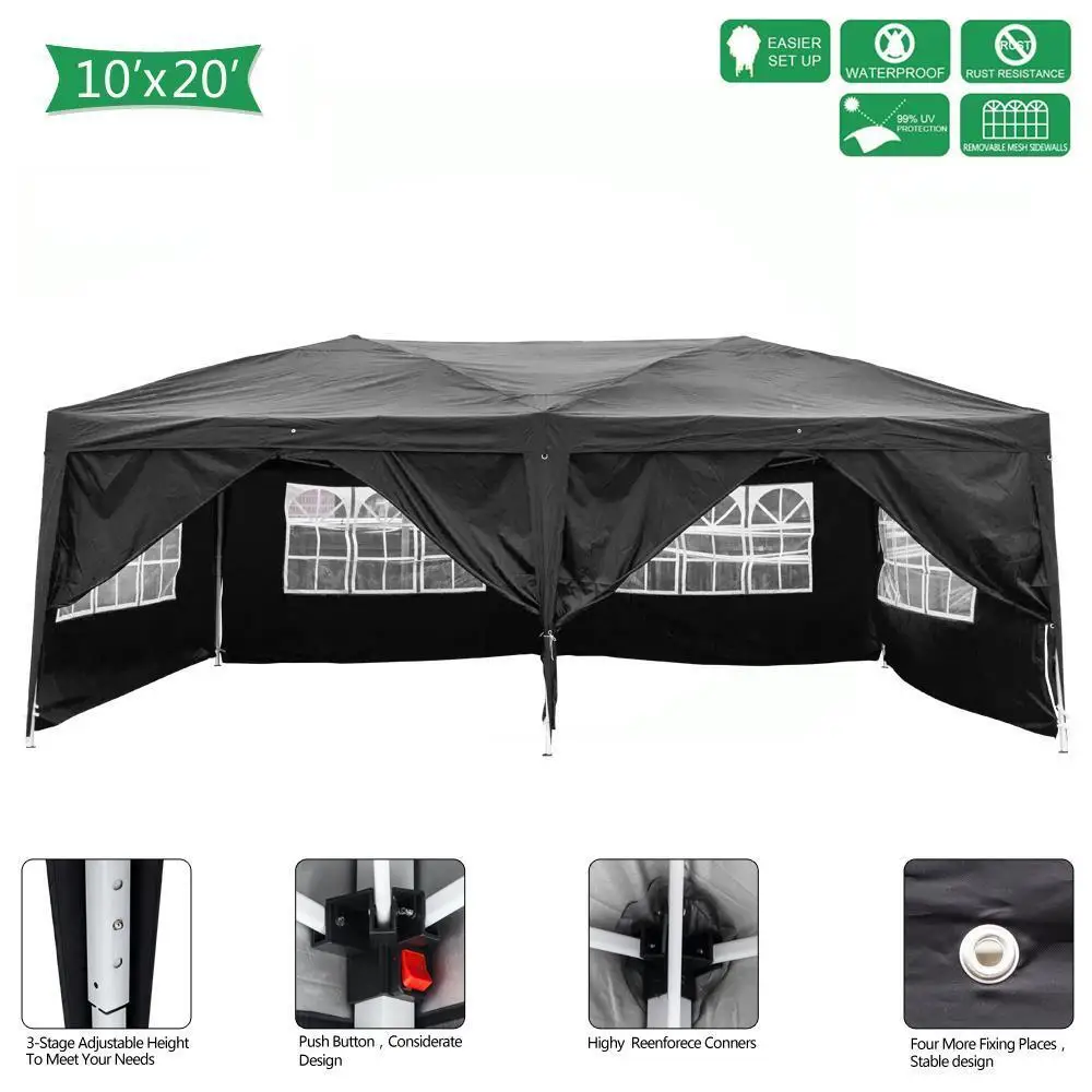 

10 x20 EZ Pop UP Wedding Party Tent Waterproof Gazebo Canopy Heavy Duty Outdoor