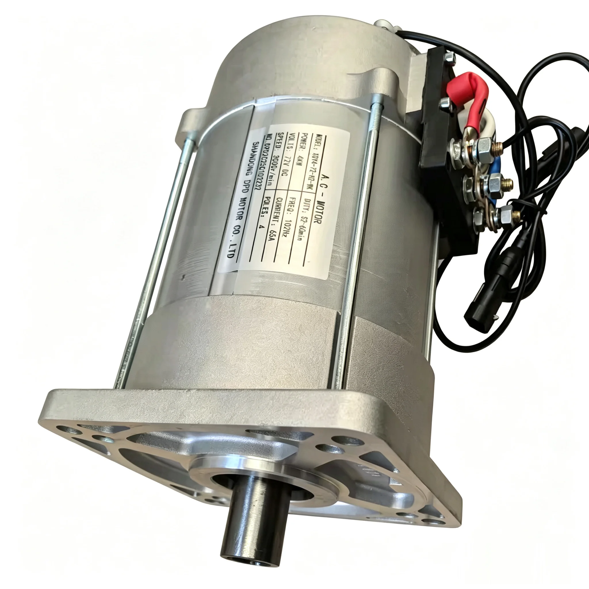 4KW AC Asynchronous traction motor, DC 48V 60V 72V Battery Input AC Motor For  Electric Vehicle XQY4-60-H2-D