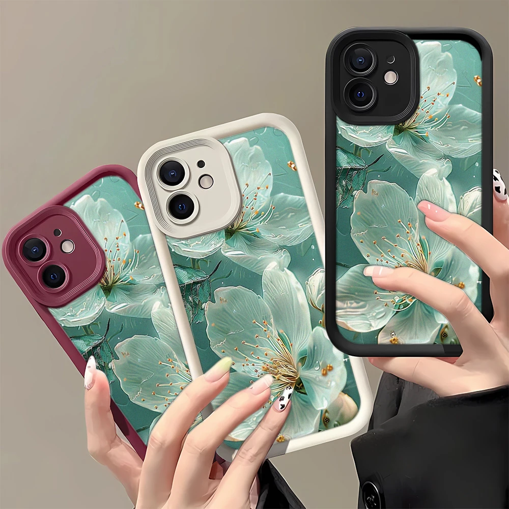 

Роскошный чехол для телефона премиум-класса с узором для iPhone 16, 15, 14, 13, 12, 11 Pro Max Plus, противоударный прозрачный чехол 16, 15, 14, 13, 12, мягкий чехол