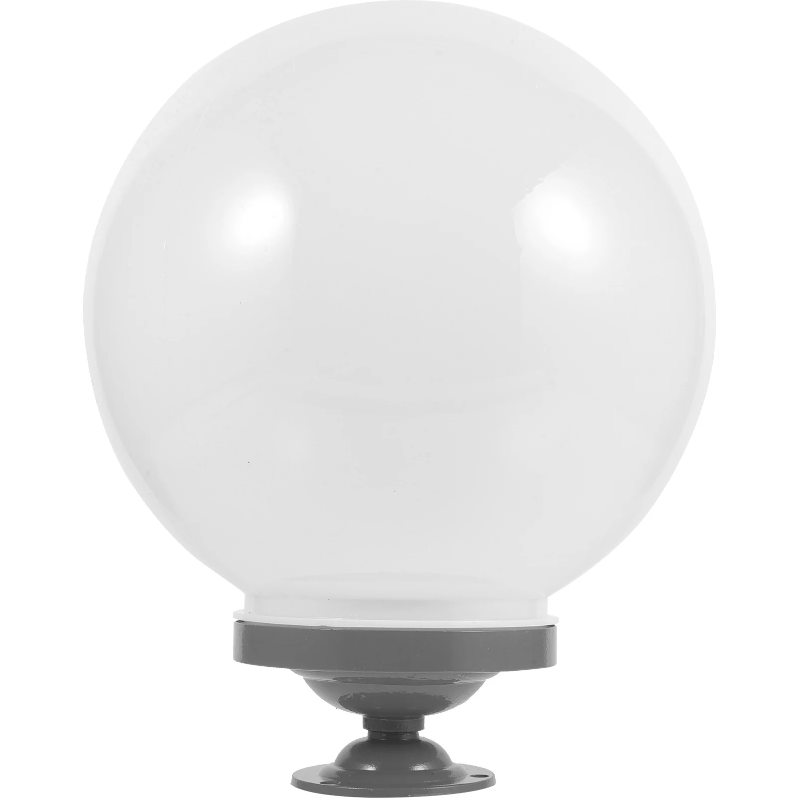 

1 Courtyard Post Lamp Shade Acrylic Plastic Globe Lampshade With Base Lamp Cover Replacement Lighting Fixture Cover