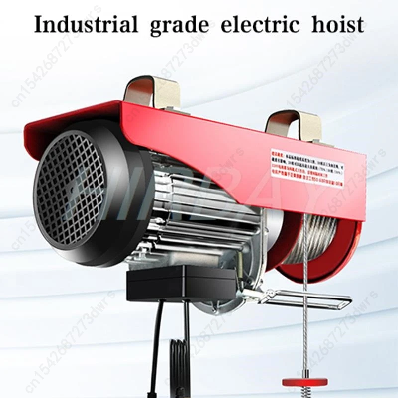 Electric Hoist 110lbs-2200lbs Electric Winch Steel Electric Lift 220V Electric Hoist With Wireless Remote Control 12 m/min