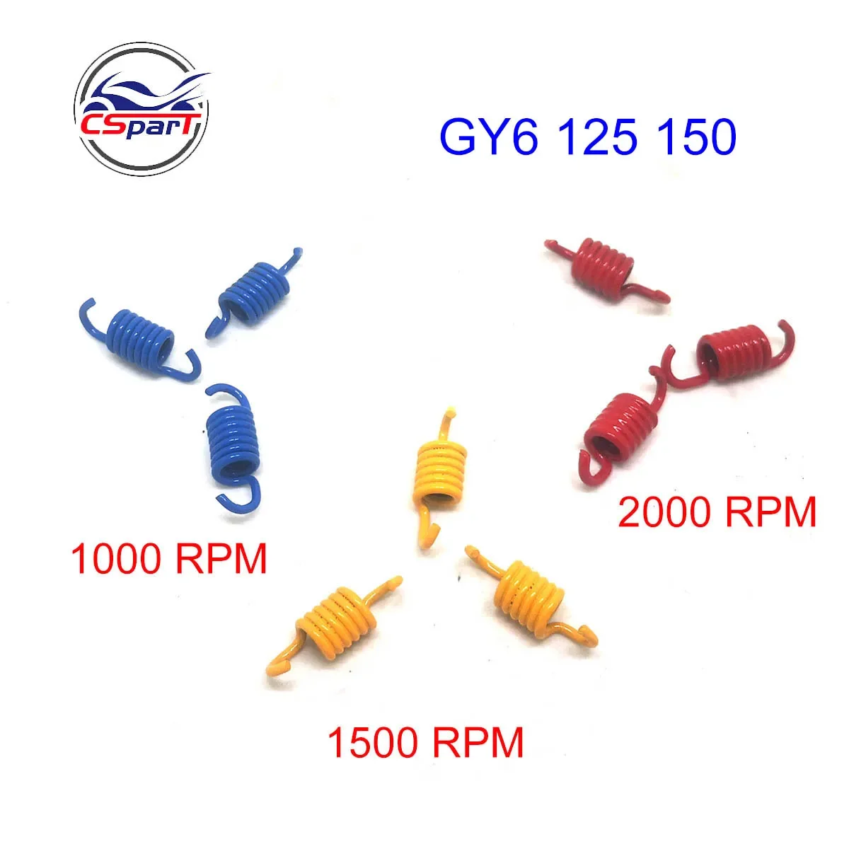 3 sztuk GY6 125cc 150cc 152QMI 157QMJ skuter motorower 1000N 1500N 2000N wysokiej jakości zestaw sprężyn sprzęgła wyścigowego