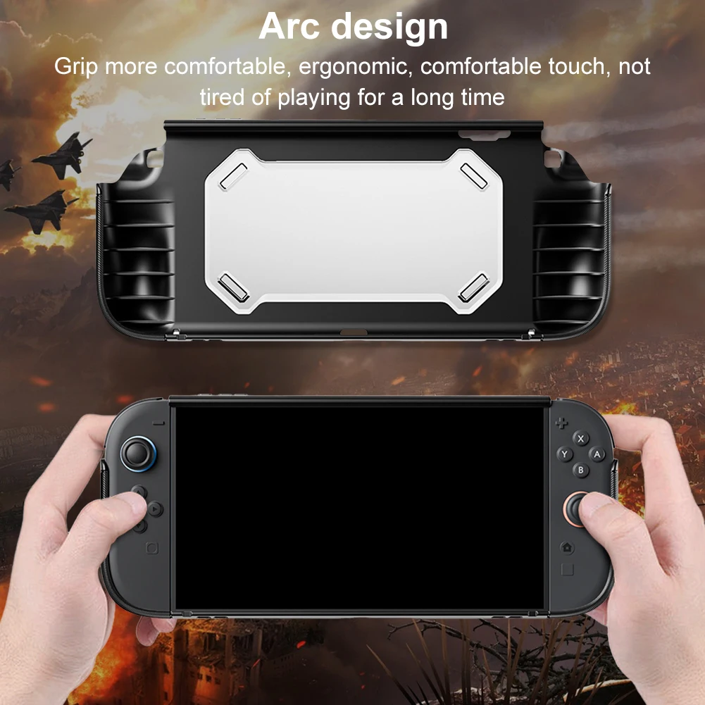 Funda protectora anticaída para consola NS2, funda protectora antiarañazos con agarre ergonómico, carcasa protectora trasera de TPU, funda para consola de juegos