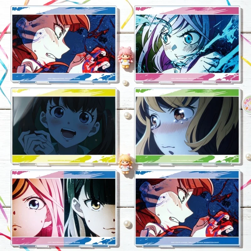 Rectangle BIG Acrylic Stand Figure Keychain Young Ladies Don't Play Fighting Games Anime15CM Aya Mizushima/Tamaki Ichinose Gifts