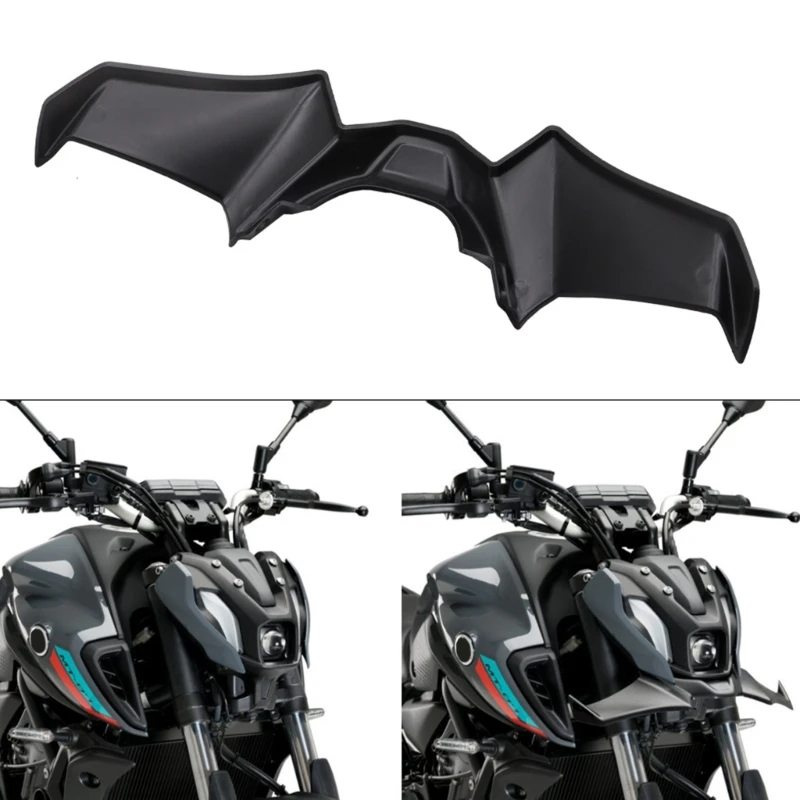 Motorcycle Sport Downforce  Front Spoilers for MT-07 Aerodynamic Wing Deflector Fairing Panel Replacement Fairing