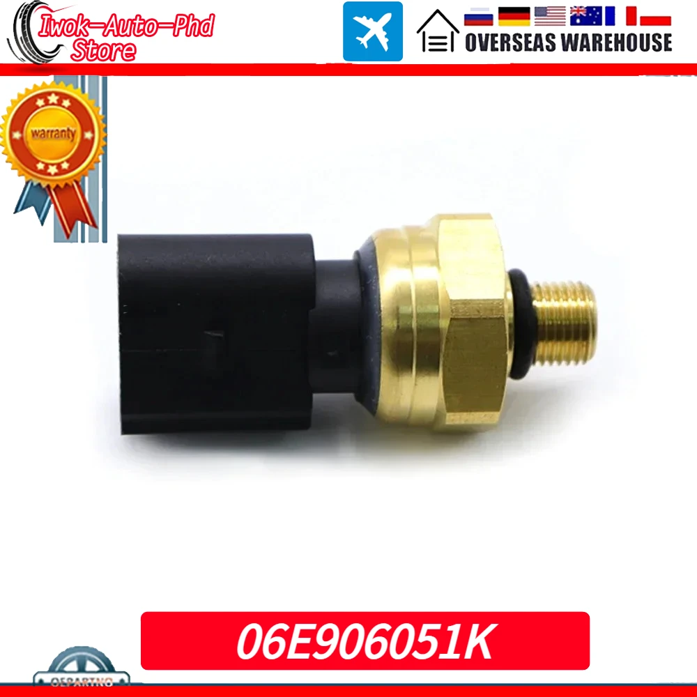 Fuel Oil Pressure Sensor Regulator 06E906051K For Volkswagen EOS Golf G-T-I Je-tta Passat Tou-areg 2.0T 3.0T 51CP06-03