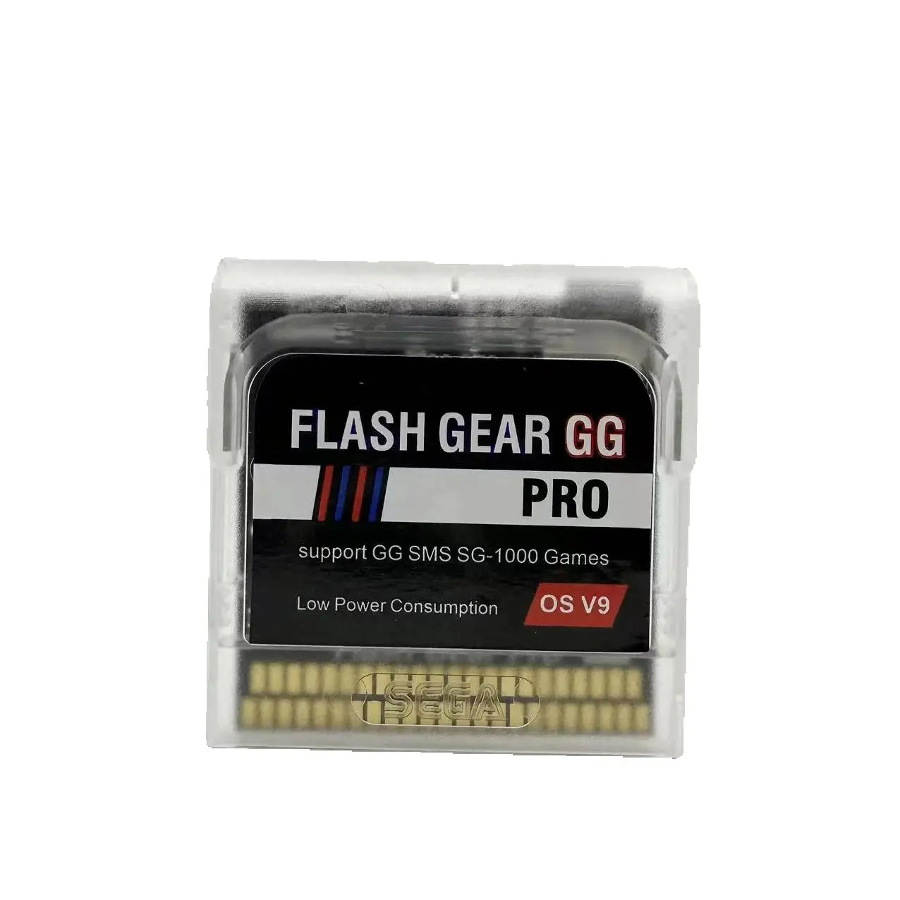 خرطوشة لعبة Flash Gear المحدثة الجديدة لعام 2024 لسلسلة وحدة التحكم Sega Game Gear GG رفض الأخطاء والصدمات