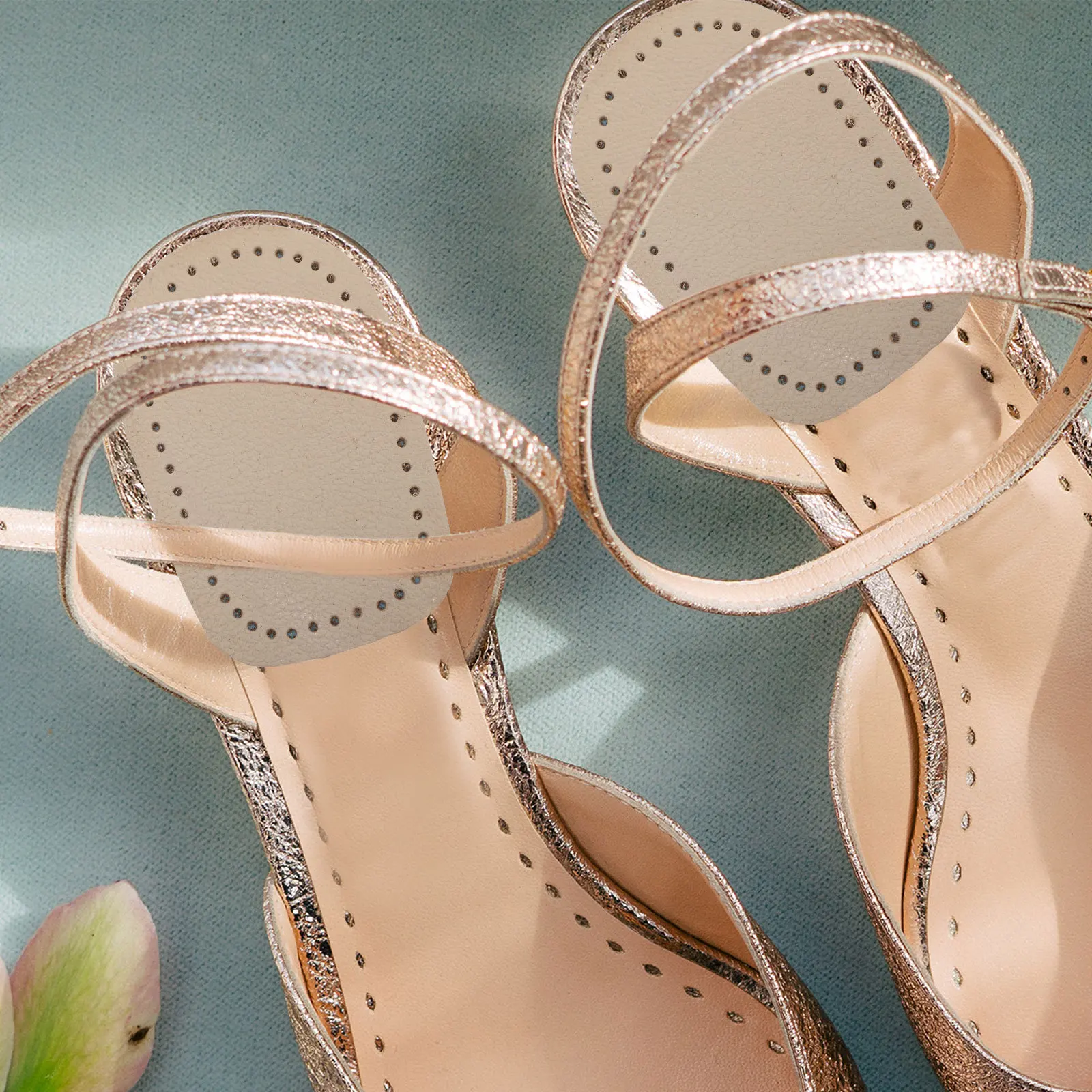 발 패드 풀 그레인 소가죽 충격 흡수 힐 리프트 신발 통증 완화 걷기 지원 발 관리 도구