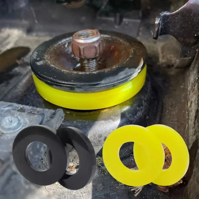 2x Almofada Amortecedora para VW AUDI SKODA, para Fixação do Suporte da Torre de Suspensão Dianteira, Anilha de Borracha Amortecedora de Impactos para Superfícies Irregulares