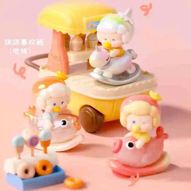 Nororo الكيوي الموسيقى هزة سلسلة صندوق أعمى 1.0 يدوية الصنع لطيف دمية صغيرة سطح المكتب الحلي مفاجأة هدية للفتيات