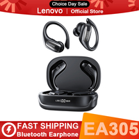 New Lenovo EA305 Ear Hook Earphones Bluetooth 5.4 Wireless Headphones Waterproof HiFi Stereo Noise Cancelling Earbuds 400mAh